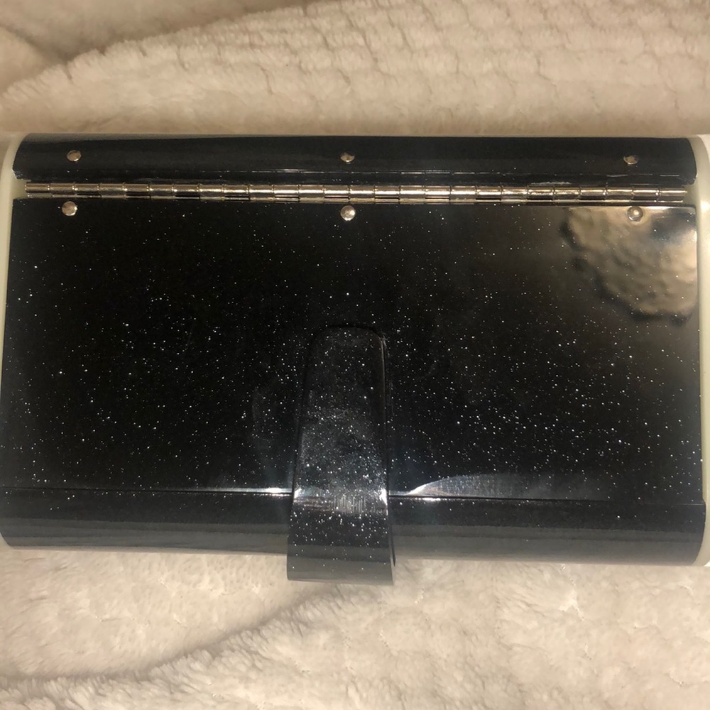 Edie Parker Black Glow In Dark Clutch